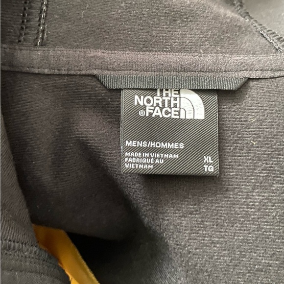 NorthFace Men’s hooded thin jacket black/ yellow size XL - Picture 5 of 5